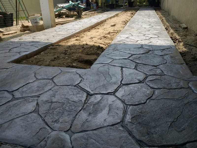 Kaldırım ve Cadde Düzenlemesi Baskı Beton